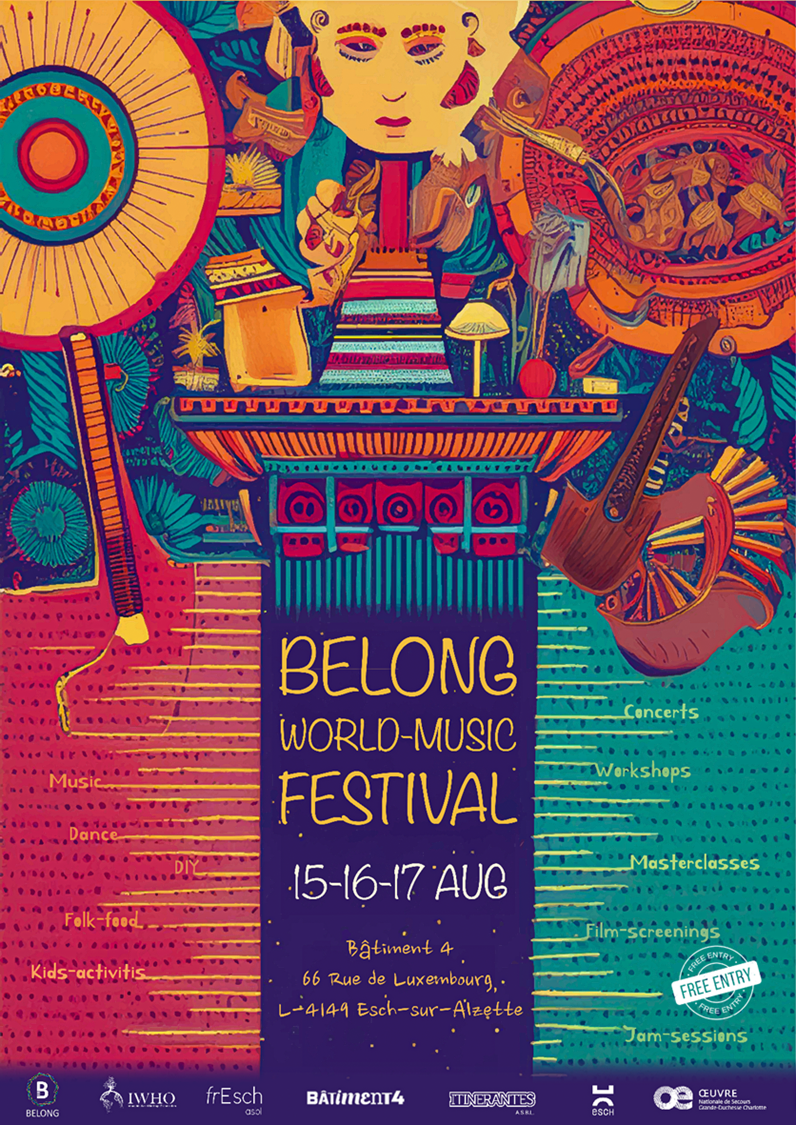 belong world music festival flyer