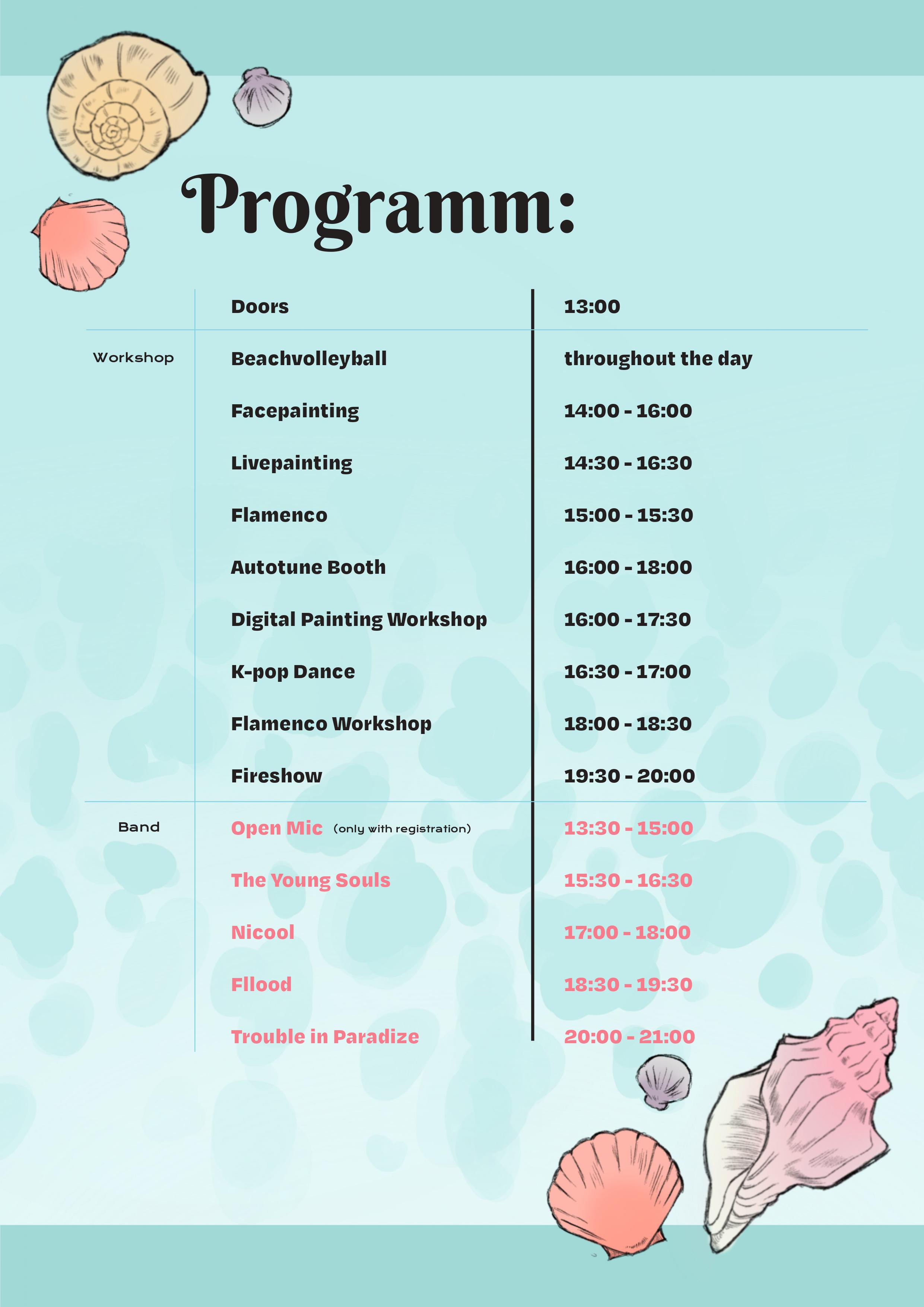 Hariko Beach Festival Programm